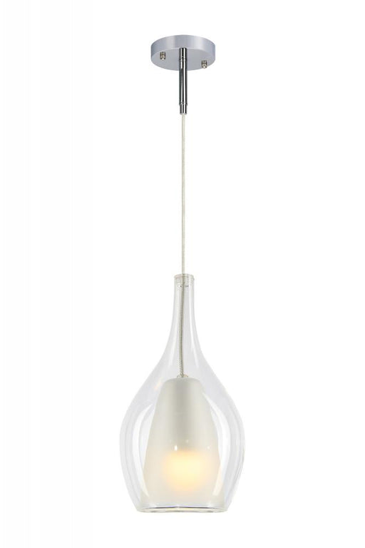 Matteo 1 LT "JERICHO" D7.9" CHROME+ CL GLASS Pendant E26