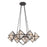 Alora Cairo 30-in Ribbed Glass/Urban Bronze 8 Lights Chandeliers