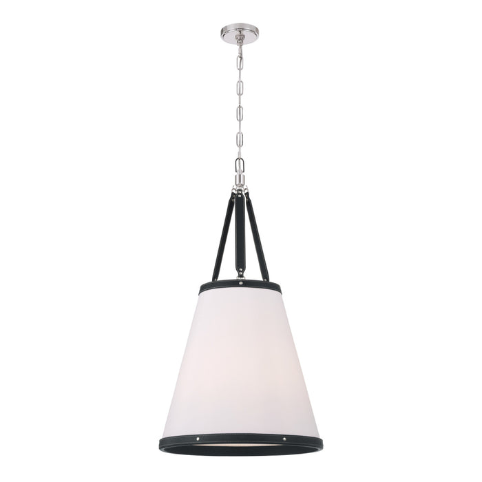 Libby Langdon Callahan 18'' Polished Nickel Pendant | CAL-2405-PN