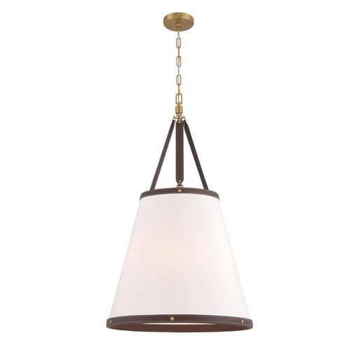 Crystorama Libby Langdon Callahan 6 Light Luxe Gold Pendant