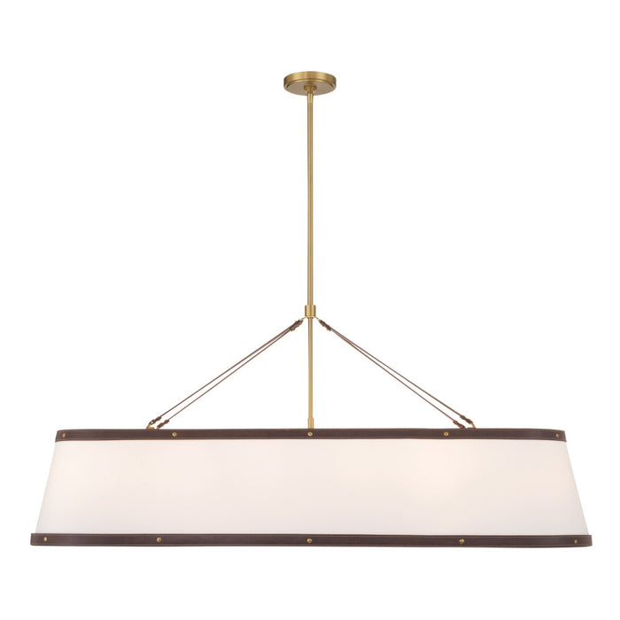 Libby Langdon Callahan 47.5'' Luxe Gold Linear Oval Chandelier | CAL-2407-LG