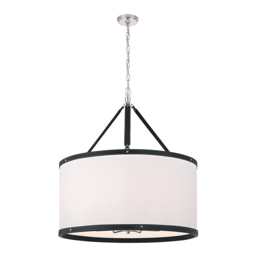 Libby Langdon Callahan 28'' Polished Nickel Pendant | CAL-2408-PN