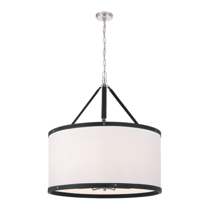 Libby Langdon Callahan 28'' Polished Nickel Pendant | CAL-2408-PN