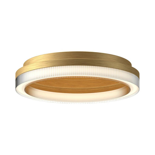 Kuzco Lighting Inc Calix 16-in Brushed Gold LED Flush Mount