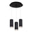 Cameo 11-in Black 3-light Multi Pendant | MP401431BK-03