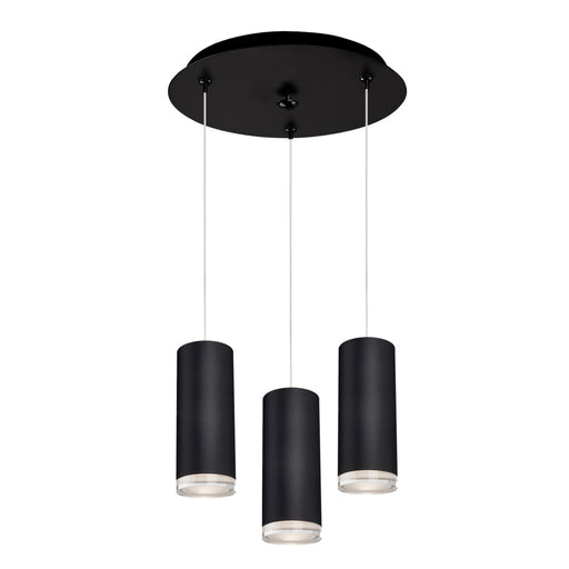 Cameo 11-in Black 3-light Multi Pendant | MP401431BK-03