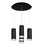 Cameo 14-in Black 5-light Multi Pendant | MP401431BK-05