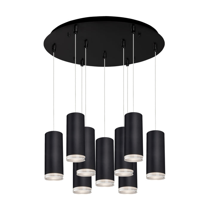 Cameo 18-in Black 9-light Multi Pendant | MP401431BK-09