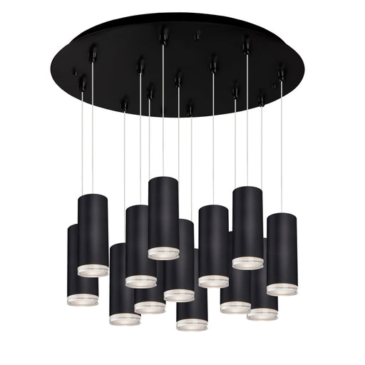 Cameo 24-in Black 13-light Multi Pendant | MP401431BK-13