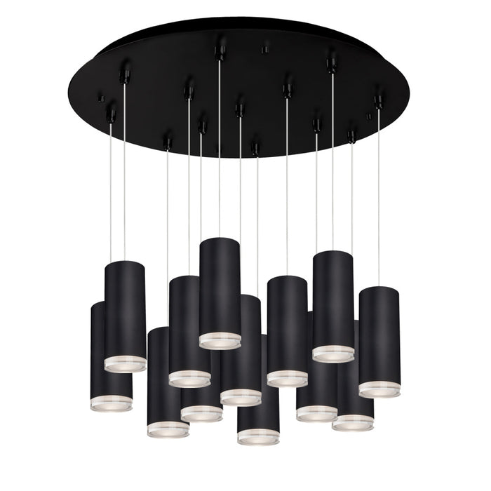 Cameo 24-in Black 13-light Multi Pendant | MP401431BK-13