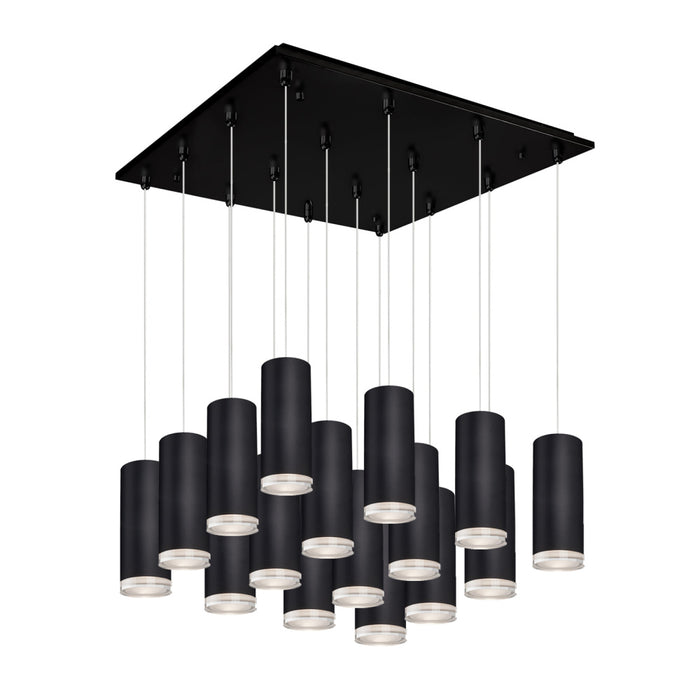 Cameo 19-in Black 16-light Multi Pendant | MP401431BK-16