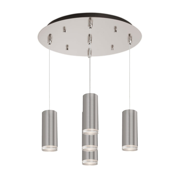 Cameo 14-in Brushed Nickel 5-light Multi Pendant | MP401431BN-05