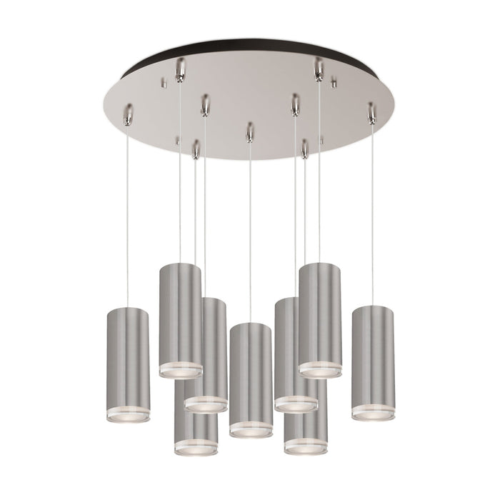 Cameo 18-in Brushed Nickel 9-light Multi Pendant | MP401431BN-09