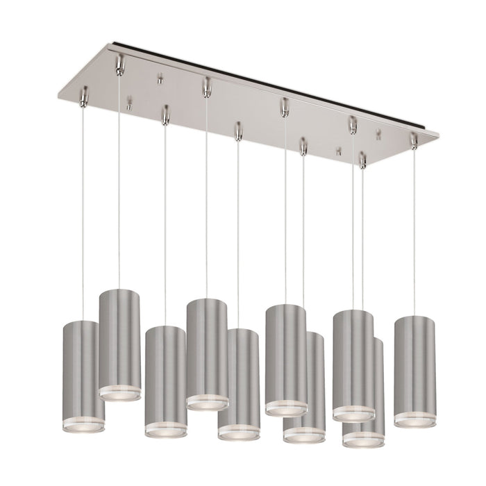 Cameo 27-in Brushed Nickel 10-light Multi Pendant | MP401431BN-10