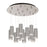 Cameo 24-in Brushed Nickel 13-light Multi Pendant | MP401431BN-13