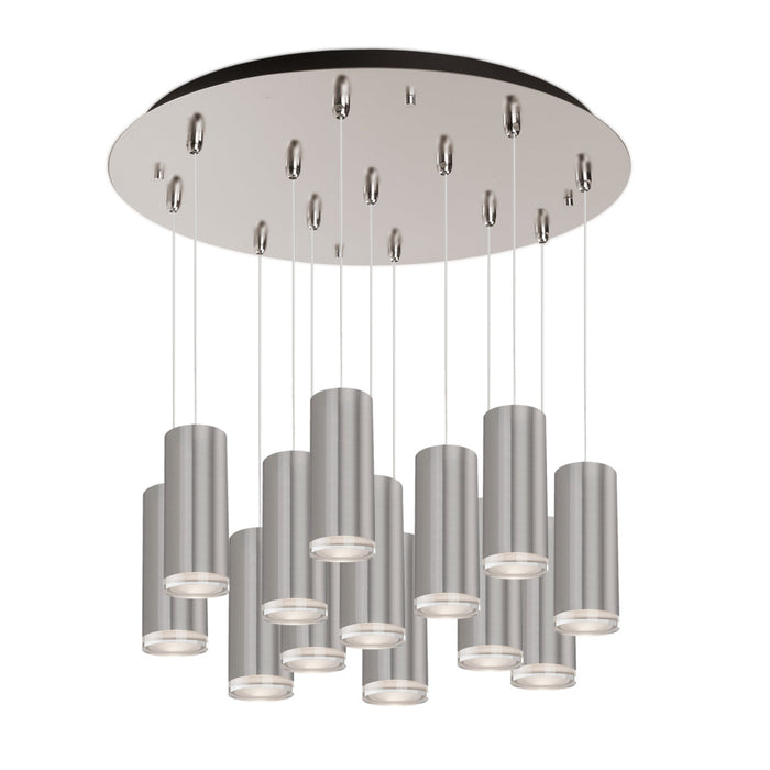 Cameo 24-in Brushed Nickel 13-light Multi Pendant | MP401431BN-13