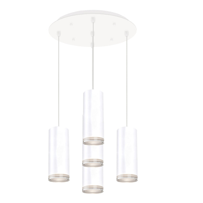 Cameo 14-in White 5-light Multi Pendant | MP401431WH-05