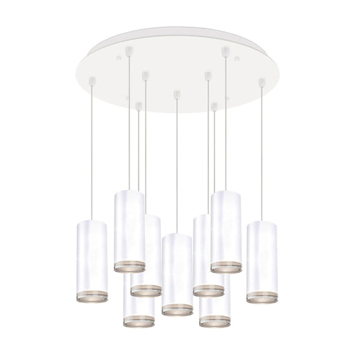 Cameo 18-in White 9-light Multi Pendant | MP401431WH-09