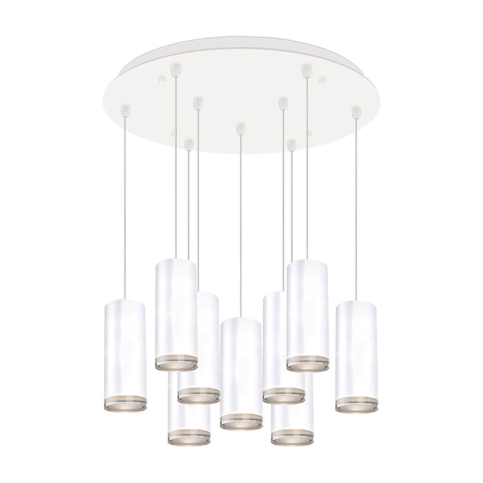 Cameo 18-in White 9-light Multi Pendant | MP401431WH-09