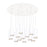 Cameo 24-in White 13-light Multi Pendant | MP401431WH-13