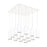 Cameo 19-in White 16-light Multi Pendant | MP401431WH-16