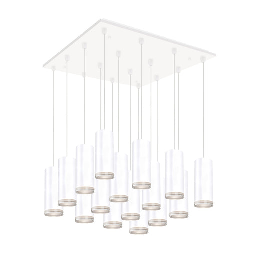 Cameo 19-in White 16-light Multi Pendant | MP401431WH-16