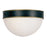 Crystorama Brian Patrick Flynn for Crystorama Capsule 2 Light Matte Black + Textured Gold Outdoor Flush Mount