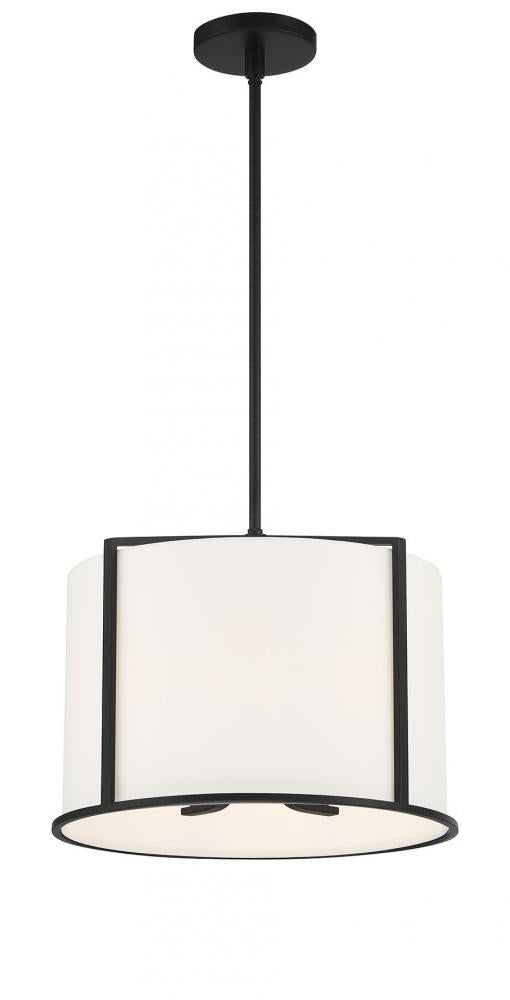 Carlyn 16'' Black Chandelier | CAR-9204-BK