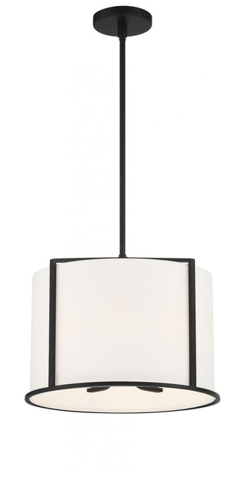 Crystorama Carlyn 4 Light Black Mini Chandelier