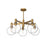 Castilla 29-in Aged Gold/clear Glass 5 Lights Chandeliers | CH506129AGCL