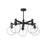 Alora Castilla 29-in Clear Glass/Matte Black 5 Lights Chandeliers