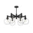 Castilla 29-in Clear Glass/matte Black 6 Lights Chandeliers | CH506230MBCL