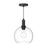 Castilla 10-in Clear Glass/matte Black 1 Light Pendant | PD506210MBCL