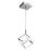  2 Light  Pendant, Cube Frame, Polished Chrome | CBE-52P-PC