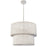 4 Light  Chandelier, Mw W/ Wh Fringe | CDL-204C-MW-WH