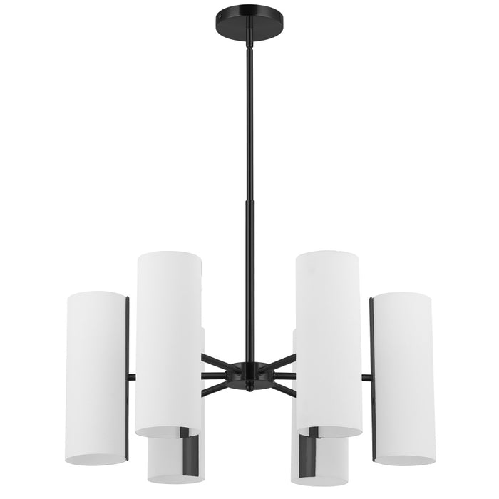  6 Light  Chandelier, Mb W/ Opal Glass | CEA-246C-MB