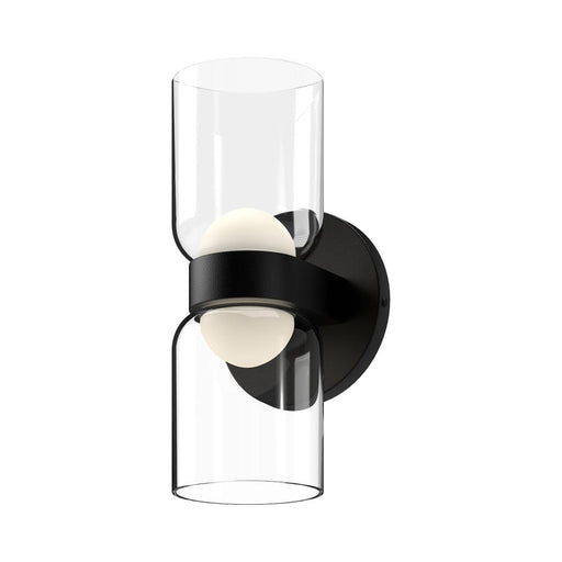 Cedar 11-in Black/clear Led Wall Sconce | WS52511-BK/CL