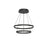 Cerchio 24-in Black Led Chandeliers | CH87224-BK