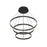 Cerchio 32-in Black Led Chandeliers | CH87332-BK-UNV-010