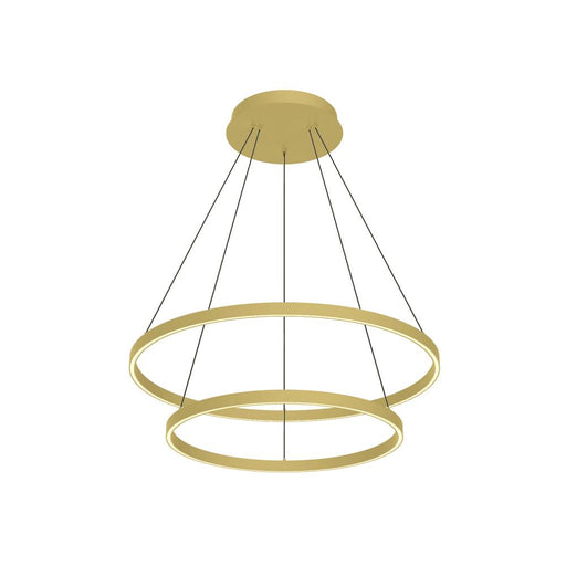 Cerchio 32-in Brushed Gold Led Chandeliers | CH87832-BG-UNV-010