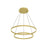 Kuzco Lighting Inc Cerchio 32-in Brushed Gold LED Chandeliers