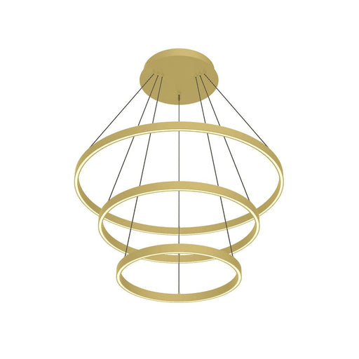 Cerchio 32-in Brushed Gold Led Chandeliers | CH87932-BG