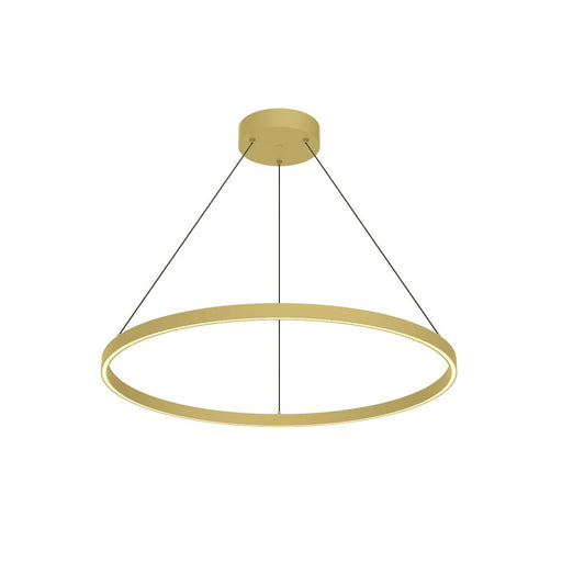Cerchio 32-in Brushed Gold Led Pendant | PD87132-BG-UNV-010