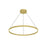 Cerchio 32-in Brushed Gold Led Pendant | PD87132-BG