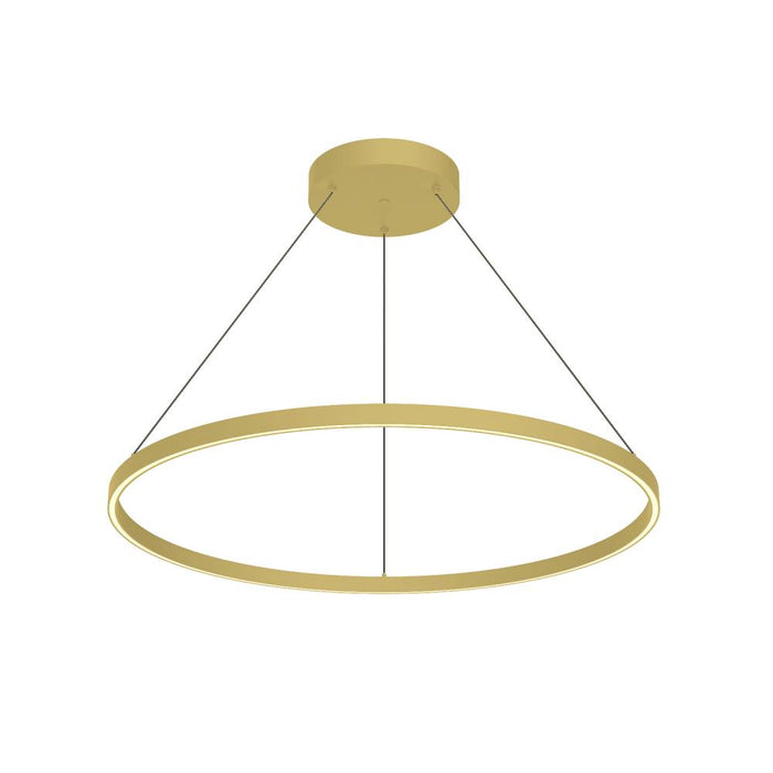 Cerchio 36-in Brushed Gold Led Pendant | PD87136-BG-UNV-010