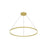 Kuzco Lighting Inc Cerchio 48-in Brushed Gold LED Pendant
