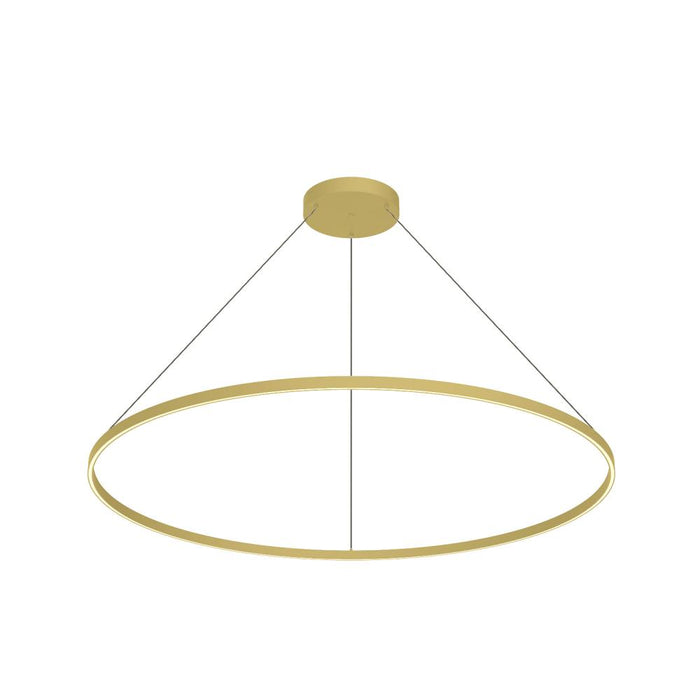 Kuzco Lighting Inc Cerchio 60-in Brushed Gold LED Pendant