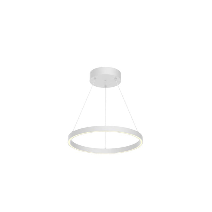 Kuzco Lighting Inc Cerchio 18-in White LED Pendant