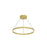 Kuzco Lighting Inc Cerchio 24-in Brushed Gold LED Pendant