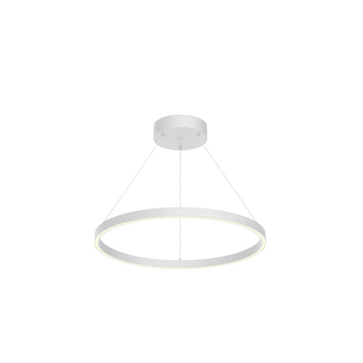 Cerchio 24-in White Led Pendant | PD87724-WH